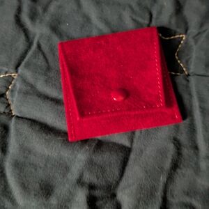 Red Velvet Ring Pouch